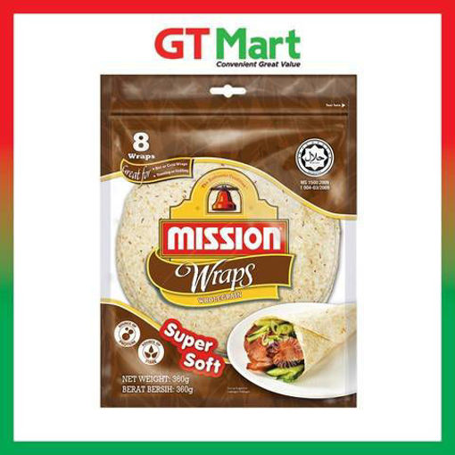 Picture of Mission Wholegrain Wraps 8 x 360g