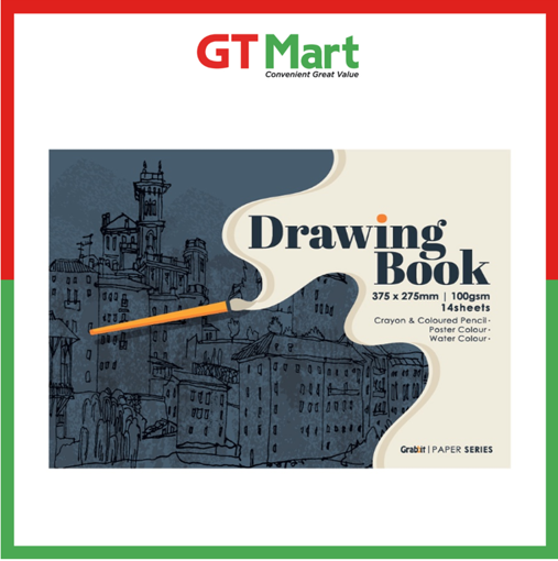 Picture of GRABBIT DRAWING BOOK 100GSM 14'S