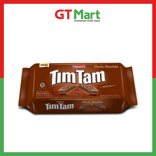 Picture of ARNOTT'S TIM TAM - CLASSIC CHOCOLATE ( 81GM )
