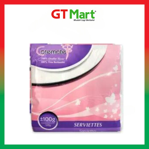 Picture of CAREMATE SERVIETTE TISSUE 100GM X 6 PACKETS 